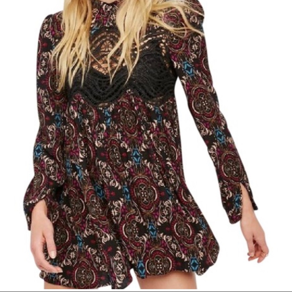 FREE PEOPLE PAISLEY TUNIC DRESS